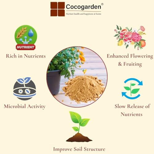 Cocogarden Groundnut Cake Fertilizer for Plants 1.8 kg,Organic Fertilizer for enhanced Flowering and Fruiting - Image 2