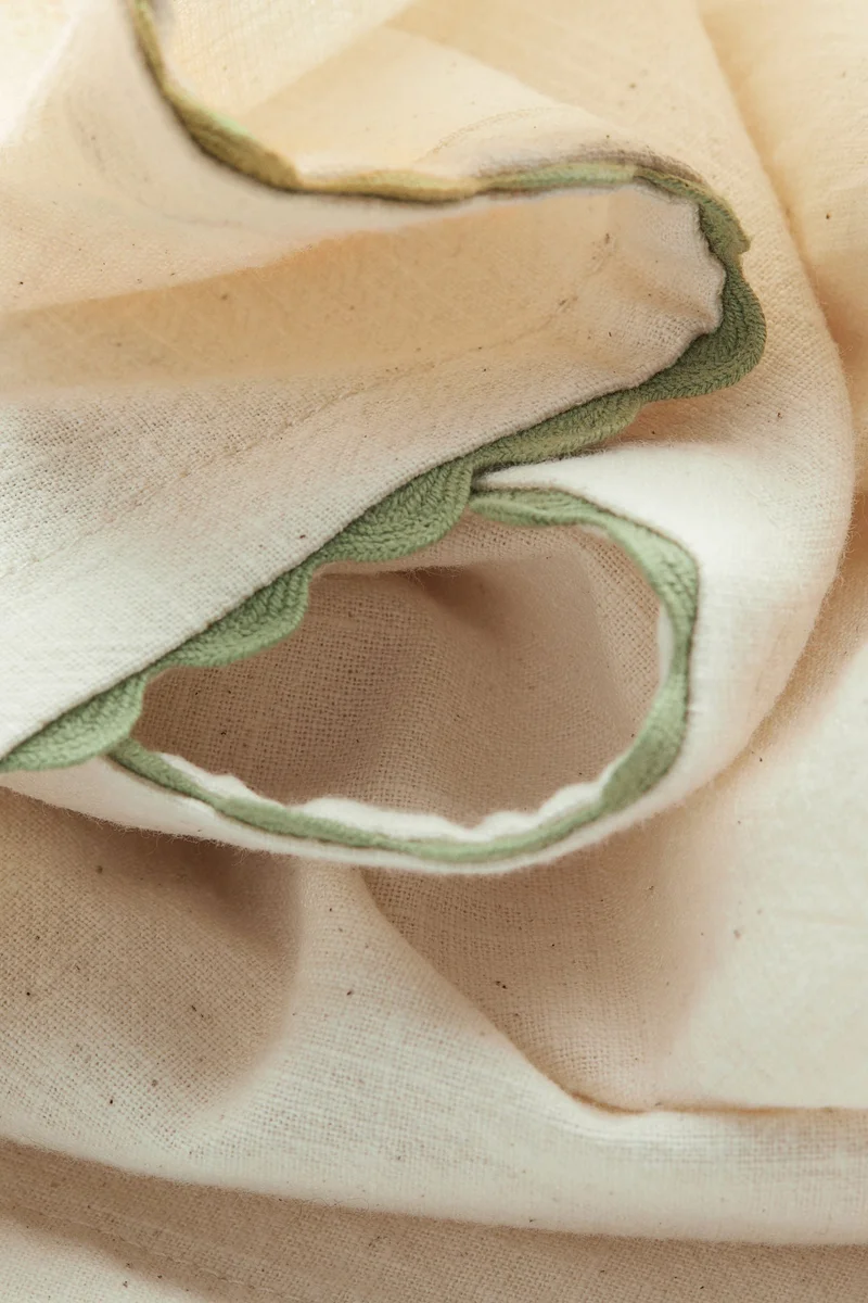H&M 2-pack scalloped-edge tea towels