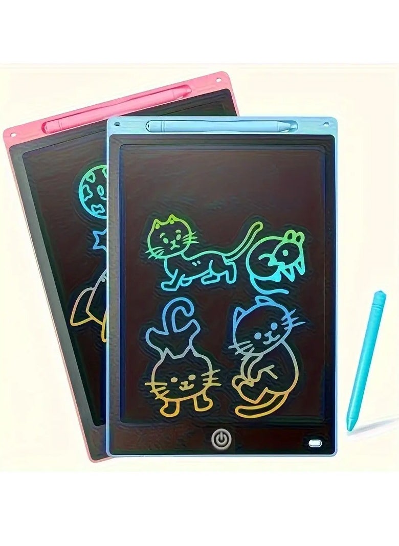 Generic Youngsters' Creative Drawing Pad - Vibrant Eye-Safe LCD Screen, Inkless & Dust-Free Design, Multi-Functional Art and Craft Board with Stylus, Erasable Surface, and Portable Light Pink Color Options  - Image 2
