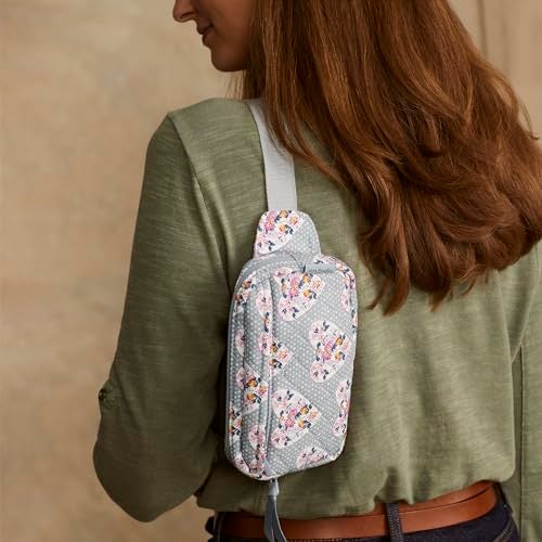 Vera Bradley حقيبة حزام صغيرة من فيرا برادلي، مونو أمور رمادي، مقاس واحد - Image 3