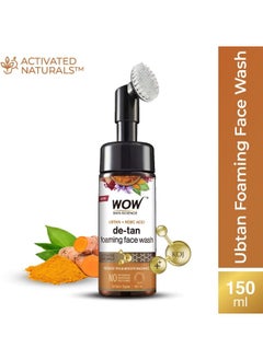 WOW Skin Science Ubtan Foaming Face Wash With Built-In Face Brush For Deep Cleansing 150 Ml  - Image 3