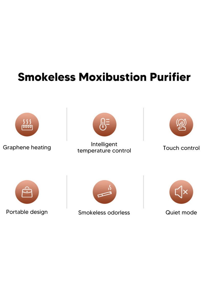 20Pcs Heating Moxa Stickers, Moxibution Patches for Neck, Shoulder, Back, Waist, Hand, Feet, Joint Pain Reduce, Enhance Circulation, Used with Moxibustion Device