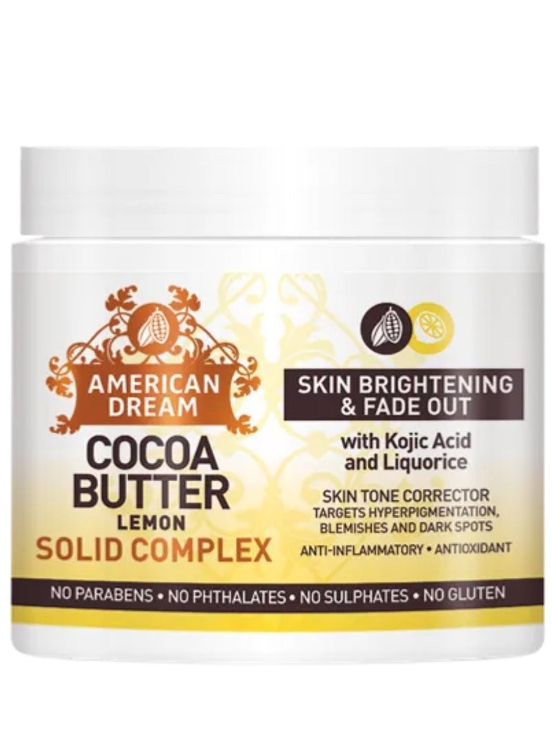 AMERICAN DREAM Cocoa Butter Lemon Solid Complex Skin Brightening And Fade Out 