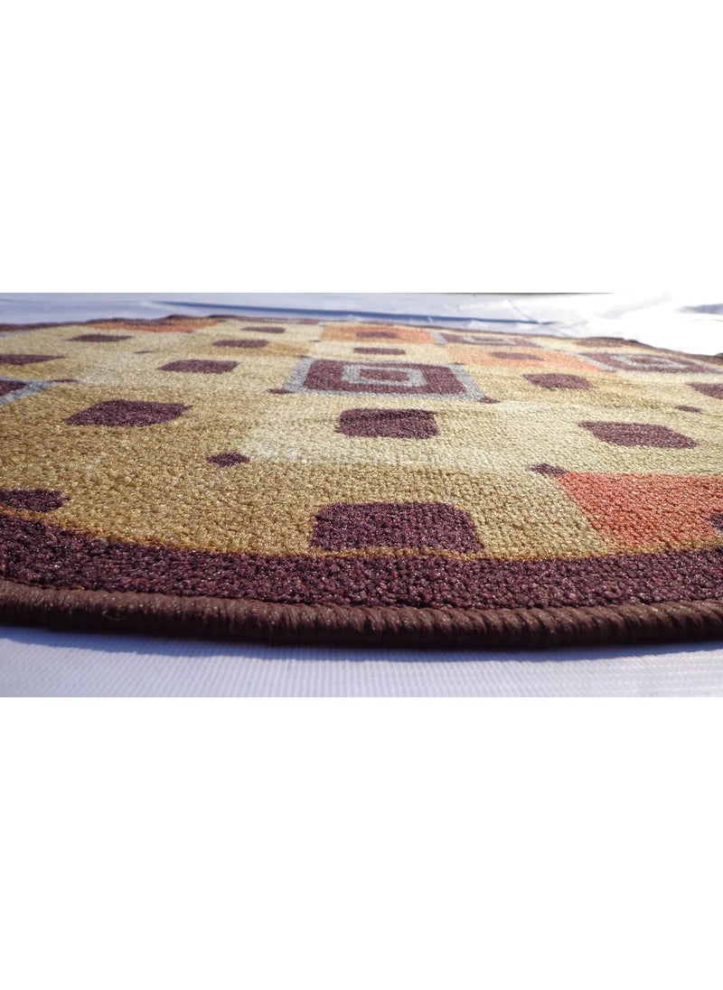 Status Contract Status Contract Nylon Floor Round Carpet Mats for Living Room, Dining Room, Bathroom, Hall, Restaurant with Anti Skid Backing (30 x 30 inches)  - Image 4