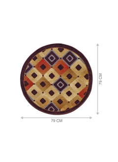 Status Contract Status Contract Nylon Floor Round Carpet Mats for Living Room, Dining Room, Bathroom, Hall, Restaurant with Anti Skid Backing (30 x 30 inches)  - Image 2