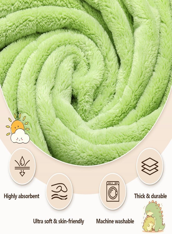 OFUSUY 6 PCS Baby Towels, 3 PCS Soft Hooded Baby Towels & 3 PCS Washcloths, Baby Bath Towels for Newborns, Infants & Toddlers- Coral Fleece, Soft & Ultra Absorbent, Cute Towel Gift for Boys & Girls - Image 4