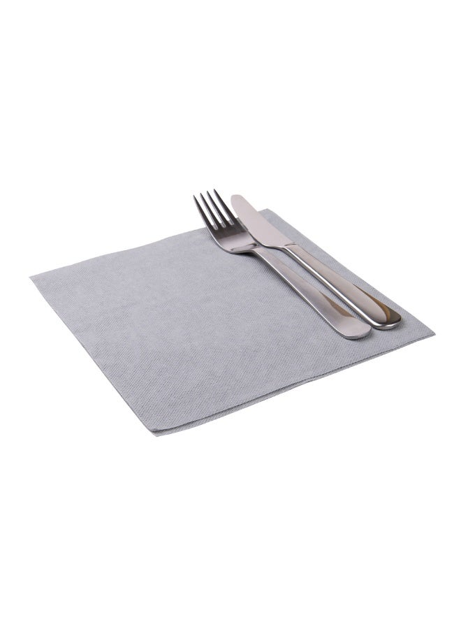 Restaurantware Luxenap 15.75 Inch Disposable Napkins, 25 Soft Linen Like Napkins - Absorbent, Air Laid, Black Paper Cloth Like Napkins, Pre-Folded, For Dinner Party Guests  - Image 2