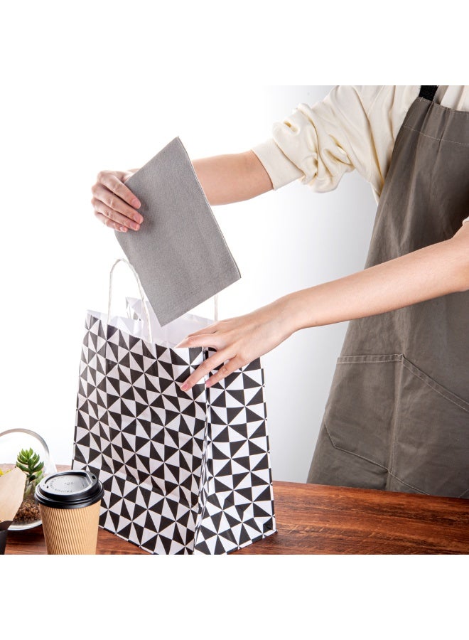 Restaurantware Luxenap 15.75 Inch Disposable Napkins, 25 Soft Linen Like Napkins - Absorbent, Air Laid, Black Paper Cloth Like Napkins, Pre-Folded, For Dinner Party Guests  - Image 5