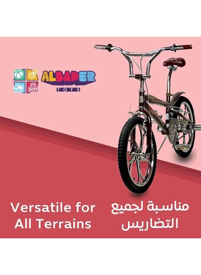 البدر دراجة كوبرا 20 انش بتصميم عصري مع مقعد مريح وقابل للتعديل، دراجة للاطفال مع فرامل قرصية مزدوجة، تصميم دراجات جبلية، هدية لطيفة للاطفال من البدر - Image 5