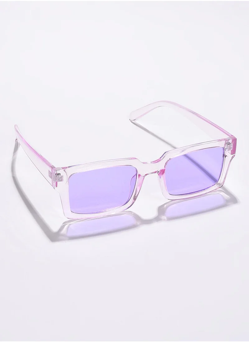 صوص هاوت Purple Lens Purple Rectangle Sunglasses