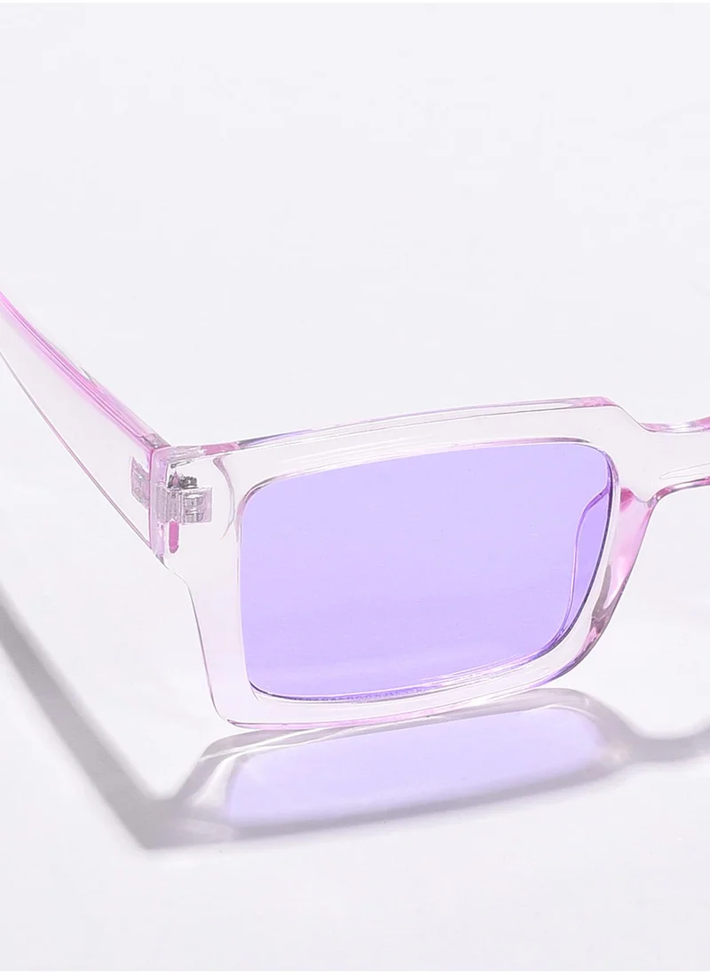 صوص هاوت Purple Lens Purple Rectangle Sunglasses