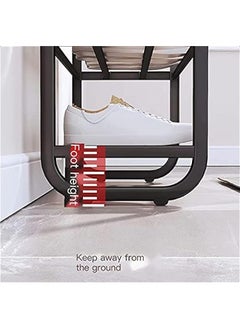 MIXDE 5 Tiers Metal Shoe Rack,Adjustable Shoe Shelf Storage Organizer,Stackable Shoe Storage,For Entryway,Hallway,Living Room,Closet,Black  - Image 5