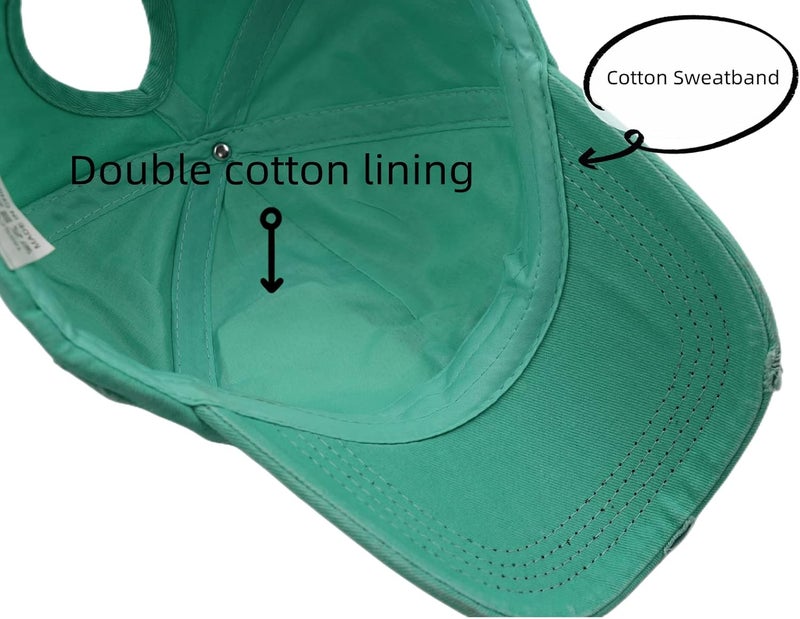 ProMindFun Womens Pony Hat High Ponytail Baseball Cap Girls Messy Bun Caps Camouflage Trucker Bad Hair Day Adjustable Dad Hat - Image 5