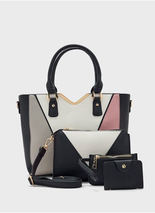 4 In 1 Handbag Set With Tote, Crossbody, Pouch And Cardholder - pzsku/ZCE9F4A81FFBBE30F9E88Z/45/_/1742379469/8897e09e-626b-4464-8e62-aa22c2ef24f5