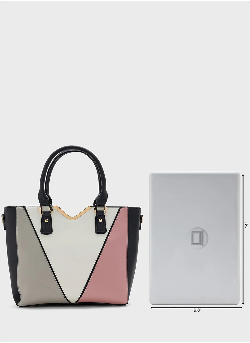 ايلا 4 In 1 Handbag Set With Tote, Crossbody, Pouch And Cardholder