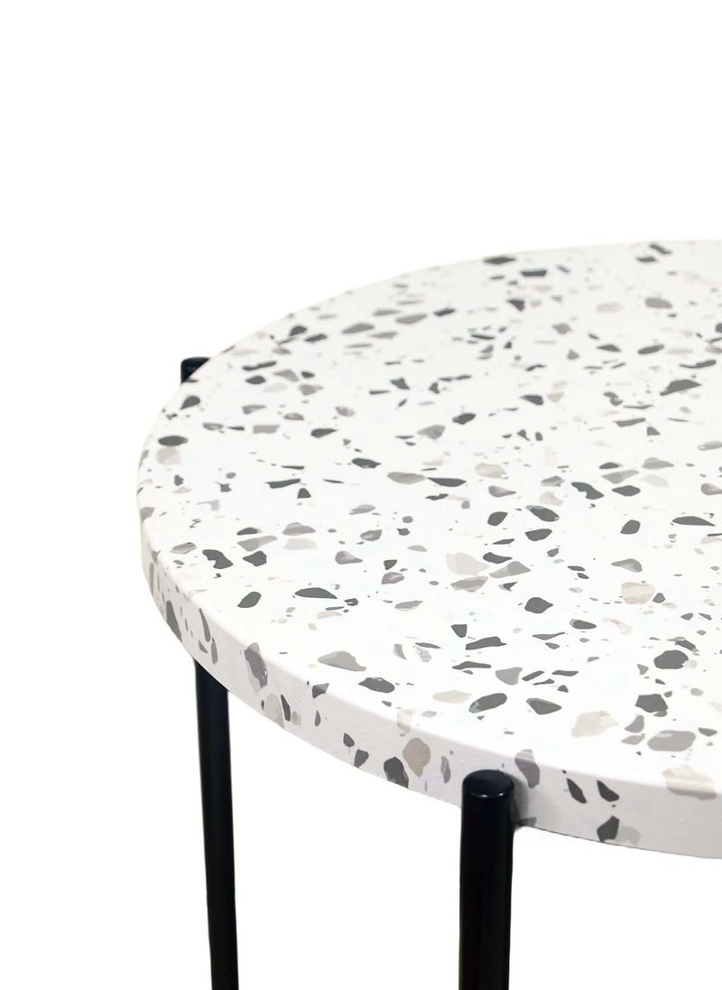Sharpdo - Round Coffee Table, Simple Modern Living Room, Home Wood, Light Luxury Style Combination Table 80*80*43&50*50*50CM - Image 1