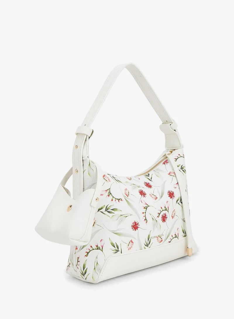 Flora Bella By Shoexpress WHITE Shoulder Bag With Detachable Shoulder Strap for Women | Best Price UAE