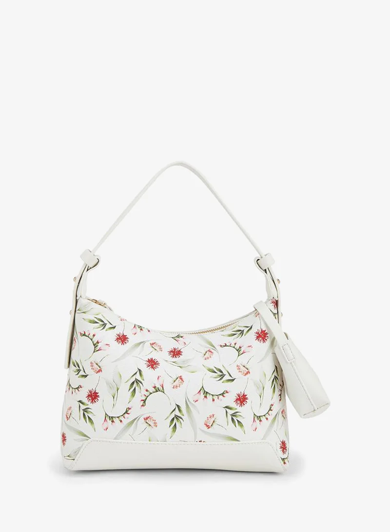 Flora Bella By Shoexpress WHITE Shoulder Bag With Detachable Shoulder Strap for Women | Best Price UAE
