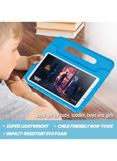 Procases Kids Case For Lenovo Tab K10 10.3 Inch 2021 M10 Fhd Plus 2020 2Nd Gen Shockproof Convertible Handle Stand Lightweight Kids Friendly Case For Tab K10 Tb-X6C6L X6C6F M10 Plus Tb-X606F –Blue  - Image 3