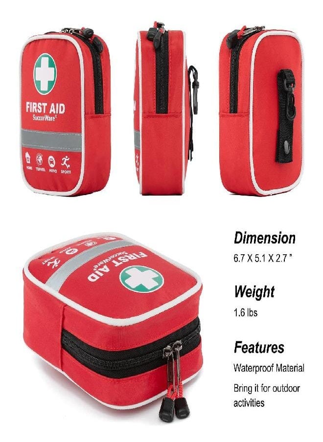 Generic SuccorWare130 Pieces First Aid Kit with Hospital Grade Medical Supplies - Includes Emergency Blanket, Bandage - Great for Home, Outdoors, Office, Car, Travel, Camping, Hiking, Boating  - Image 4