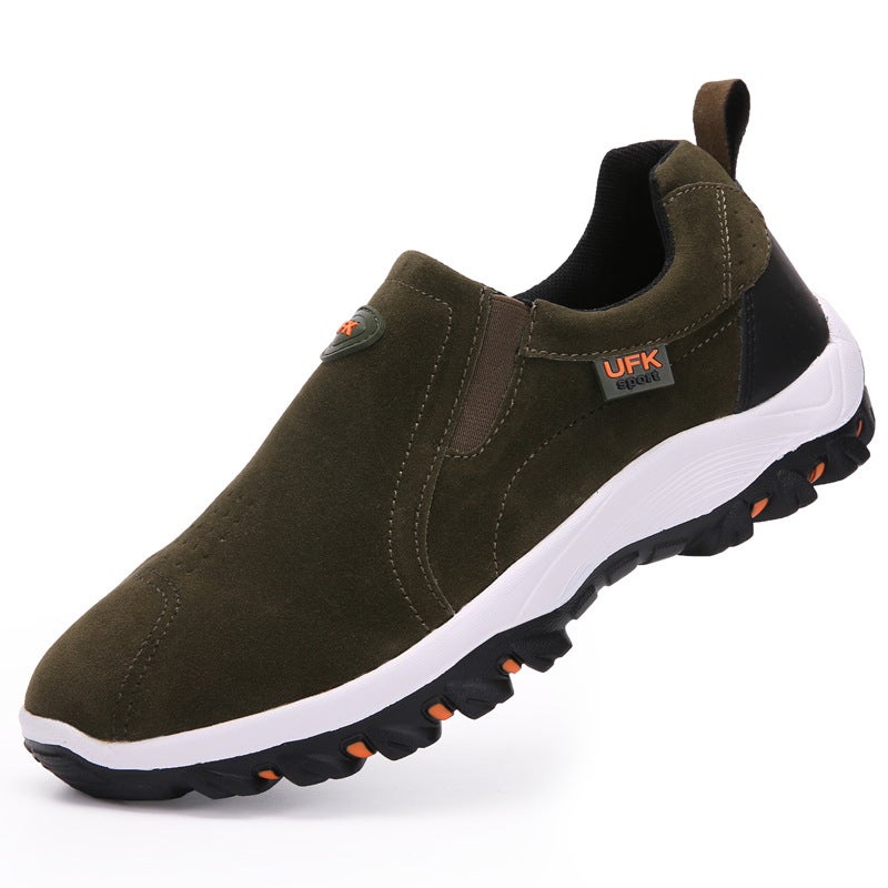 Lightweight Mens Outdoor Shoes Fashionable Breathable Sneakers 005 Green  - Image 1