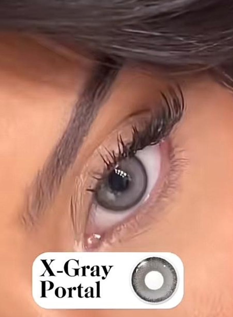 يونيبلينغ عدسات لاصقة ملونة سنوية اكس بورتول الرمادي - Image 2