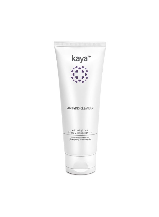 كايا غسول الوجه المُنقّي من كايا للعناية بحب الشباب بحمض الساليسيليك | مُنظّف مُطوّر من قِبَل أطباء الجلدية بخبرة ٢٢ عامًا | يُحارب البثور، ويُقلّل حب الشباب، ويُنظّم إفراز الزيوت | للبشرة الدهنية والمُعرّضة لحب الشباب | للرجال والنساء | ١٠٠ مل - Image 1