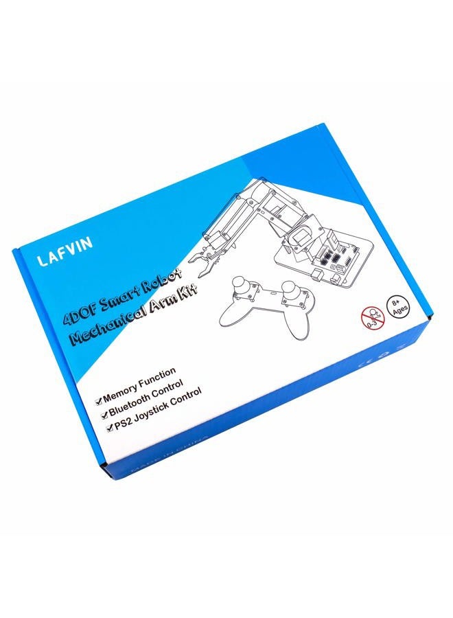 LAFVIN 4DOF Acrylic Robot Mechanical Arm Claw Kit compatible with Arduino IDE DIY Robot with CD Tutorial - Image 5
