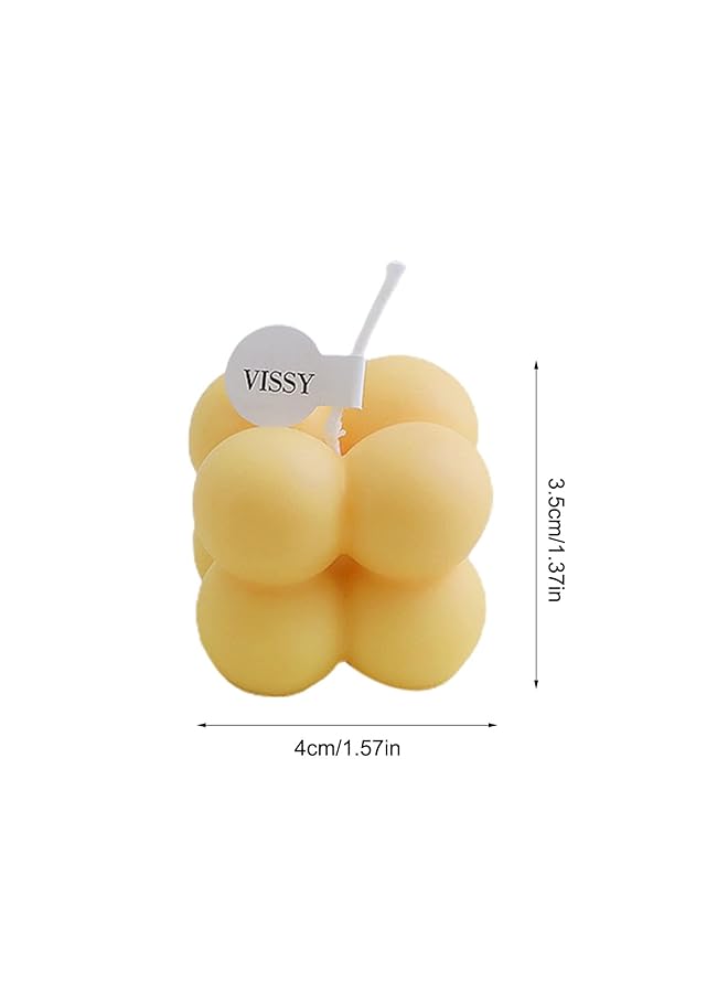 erorex Bubble Candle Cube Soy Wax Scented Candle Hand Poured Scented Candle Home Decor Candle Sculptural Handmade Cube Scented Candle Bedroom Bathroom Decorations Home Use And Gifting Blue - Image 3