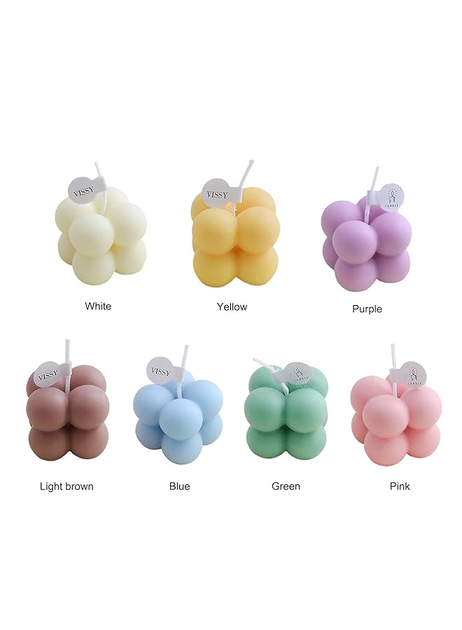 erorex Bubble Candle Cube Soy Wax Scented Candle Hand Poured Scented Candle Home Decor Candle Sculptural Handmade Cube Scented Candle Bedroom Bathroom Decorations Home Use And Gifting Blue - Image 2