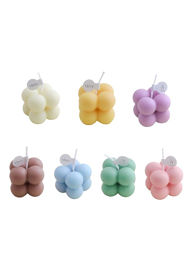 erorex Bubble Candle Cube Soy Wax Scented Candle Hand Poured Scented Candle Home Decor Candle Sculptural Handmade Cube Scented Candle Bedroom Bathroom Decorations Home Use And Gifting Blue - Image 4