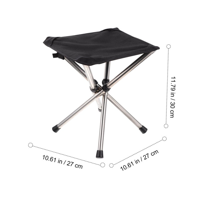 Portable Folding Fishing Stool Lightweight Collapsible Outdoor Chair With Storage Bag - Image 4