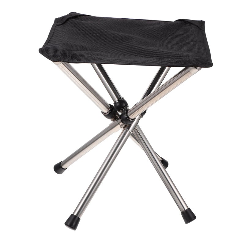 Portable Folding Fishing Stool Lightweight Collapsible Outdoor Chair With Storage Bag - Image 2
