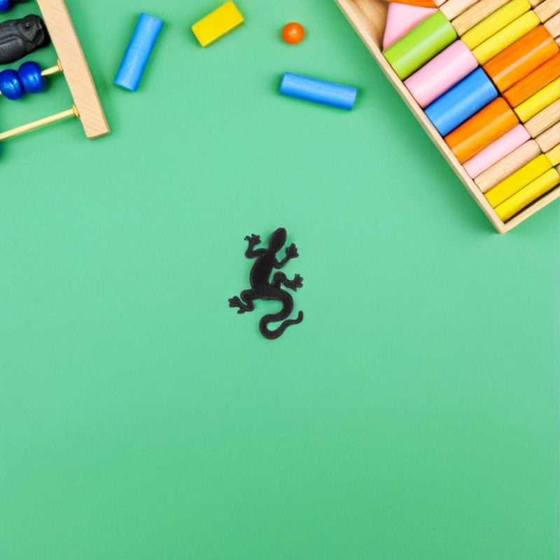 رقعة التطريز ذات تصميم الوزغة 6 قطع للخياطة DIY لإصلاح الملابس والسترات والقبعات - Image 5