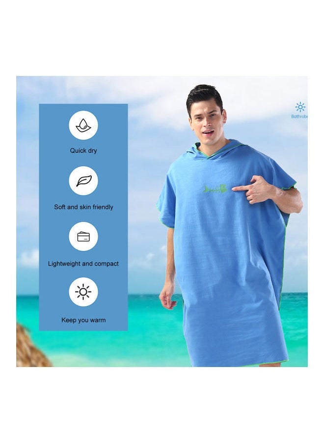 NIBEMINENT Quick-Dry Robe With Hood Microfiber Beach Blanket 23.00x3.00x20.00cm  - Image 2