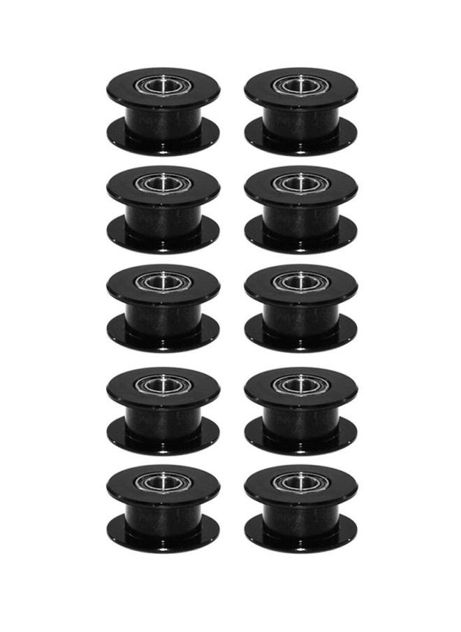 NIBEMINENT 10-Piece Idle Pulley Gear Wheel Printer Belt Set Black  - Image 1