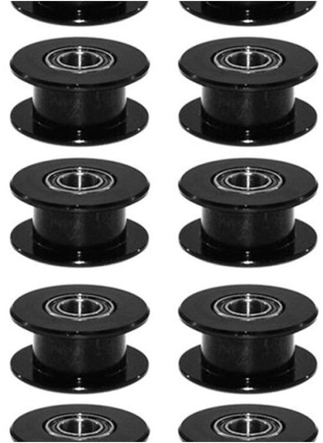 NIBEMINENT 10-Piece Idle Pulley Gear Wheel Printer Belt Set Black  - Image 2