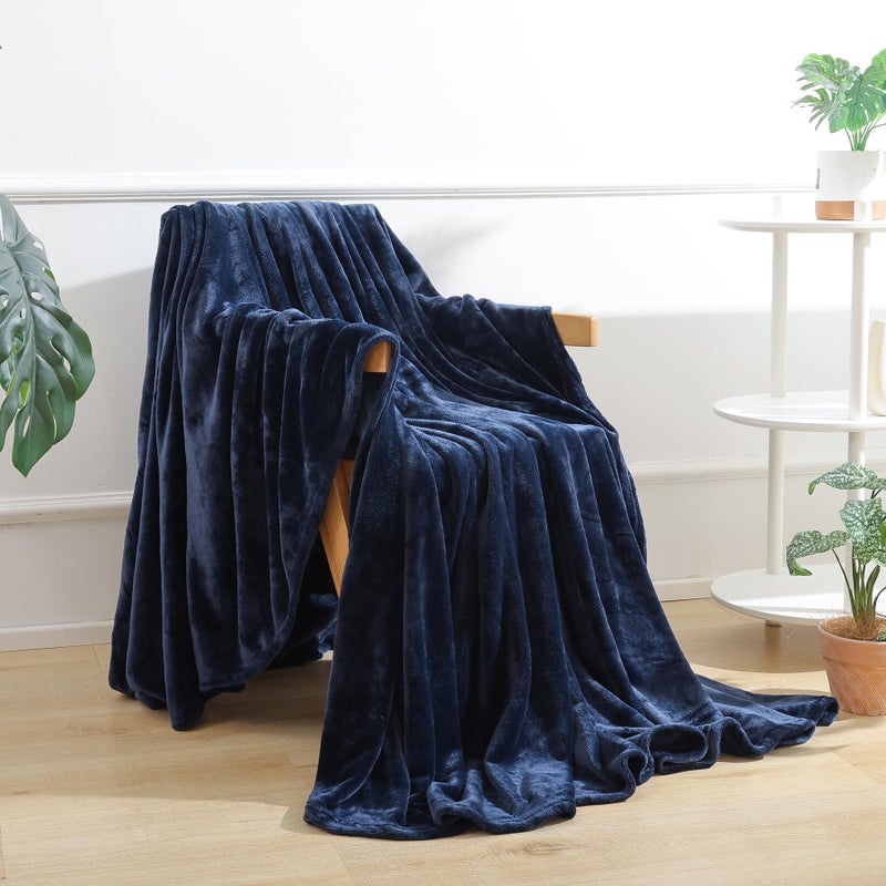 USERF Soft Fleece Blanket Throw Size - Luxury Blanket for Couch Bed Sofa  Lightweight Plush Fuzzy Cozy Microfiber Flannel Blankets 60x50 Inches - Image 1