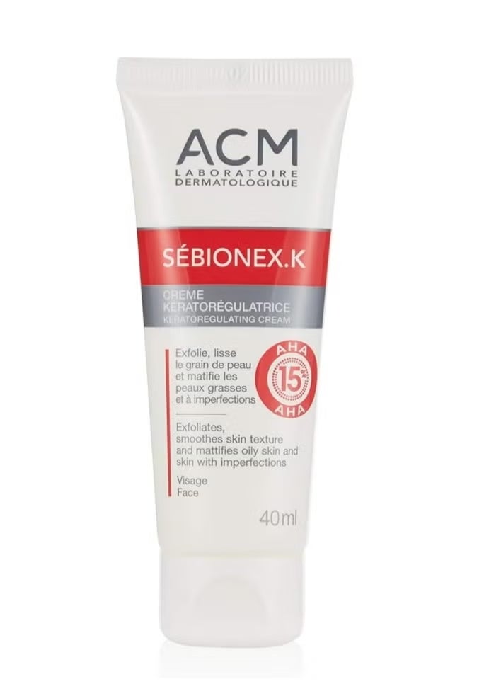 أيه سي أم كريم تقشير كيراتوريليجيتد من أسم سيبيونيكس كيه 40 مل من ACM - Image 2