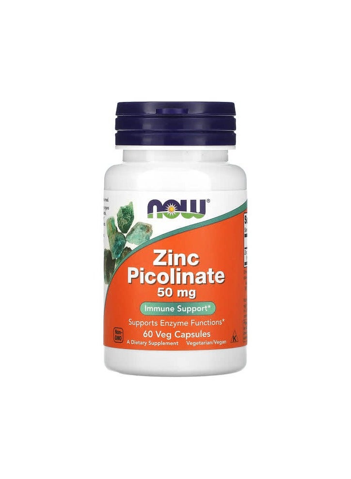 بيكولينات الزنك 50 ملغ 60 كبسولة نباتية 50 ملغ لكل كبسولة