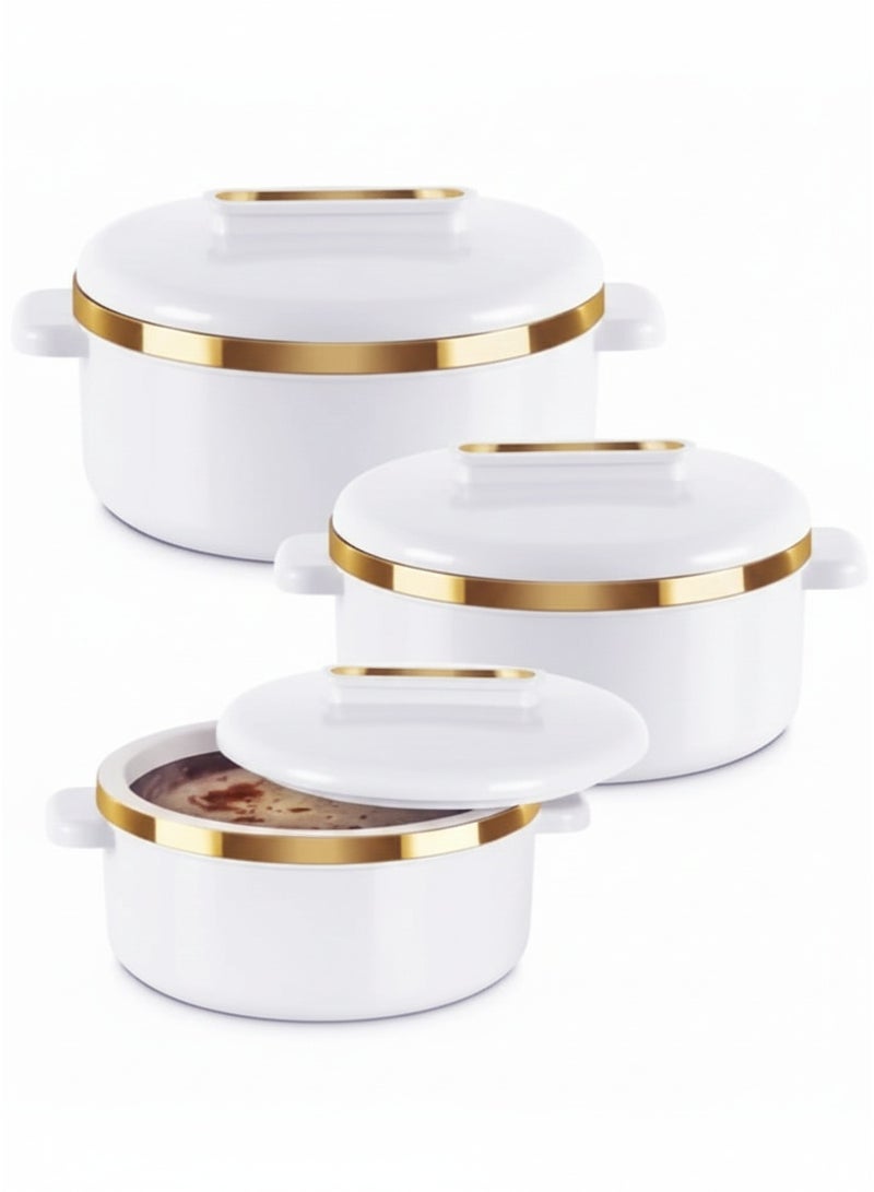 ميلتون طقم حافظات طعام من 3 قطع داخلية من الستانلس ستيل (1000 مل ، 1500 مل ، 2500 مل) - Image 1