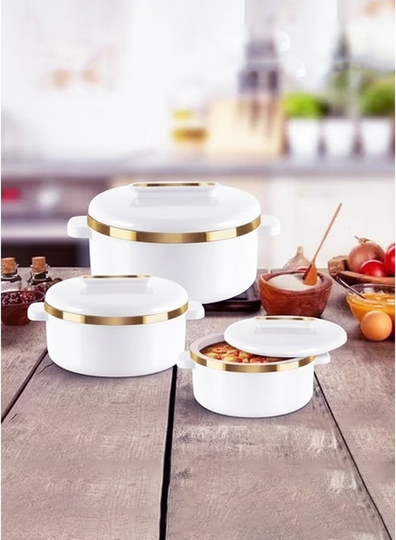 ميلتون طقم حافظات طعام من 3 قطع داخلية من الستانلس ستيل (1000 مل ، 1500 مل ، 2500 مل) - Image 2