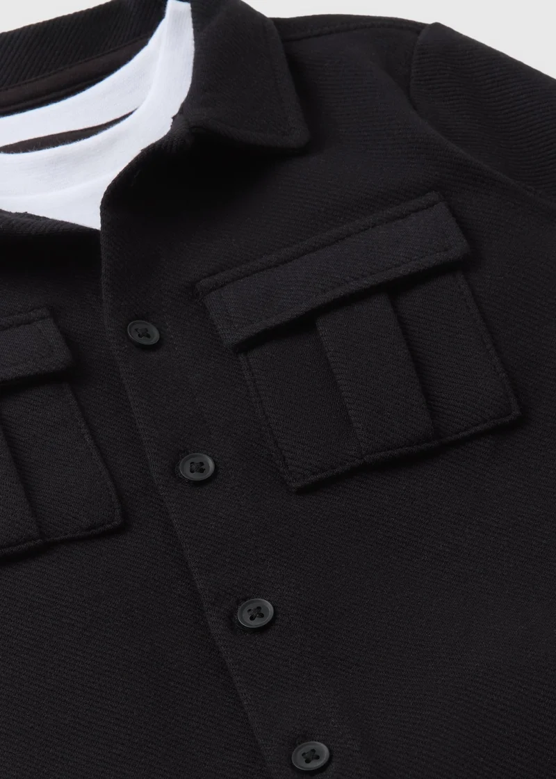 Matalan 3 Piece Boys Black Smart Shirt & Trouser Set