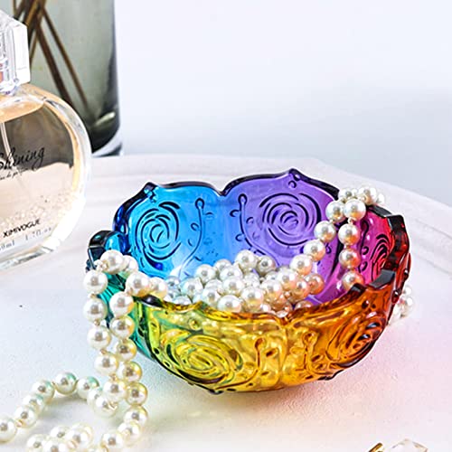 Wehous 2PCS Flower Tray Resin Mold, Lotus Bowl Silicone Mold for Epoxy Resin Casting, Unique Resin Concrete Mold for DIY Jewelry Holder Trinket Container Box Candle Holder Home Table Decoration - Image 3