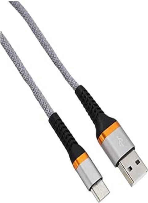 Ivon kx2106 usb type-c charge and data cable for samsung phone - gray