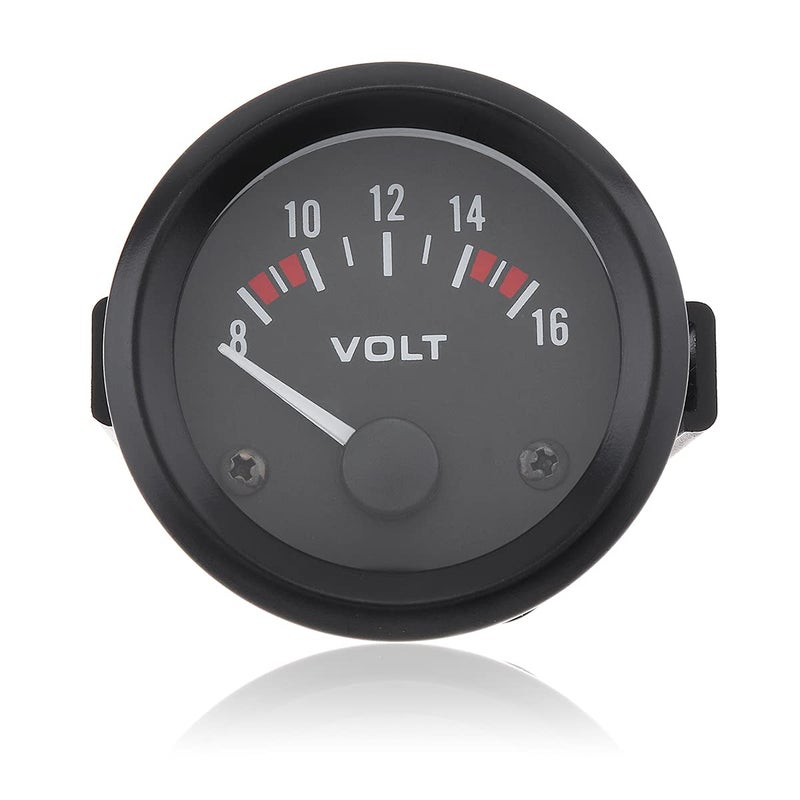 ePathChina مقياس جهد كهربائي للسيارة LED عالمي 2" 52MM 12V 8~16V - Image 1