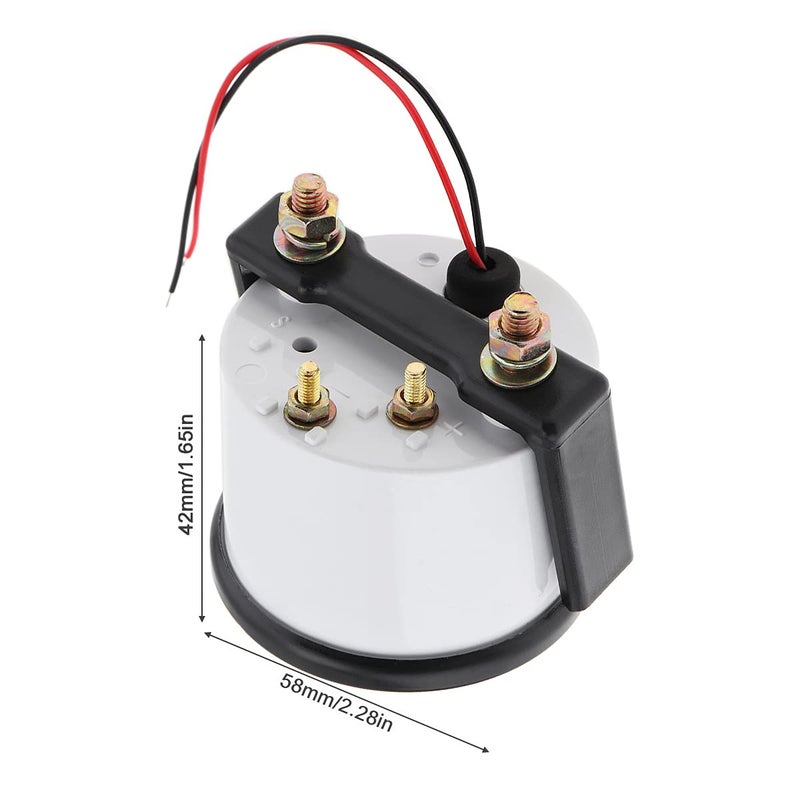 ePathChina مقياس جهد كهربائي للسيارة LED عالمي 2" 52MM 12V 8~16V - Image 3