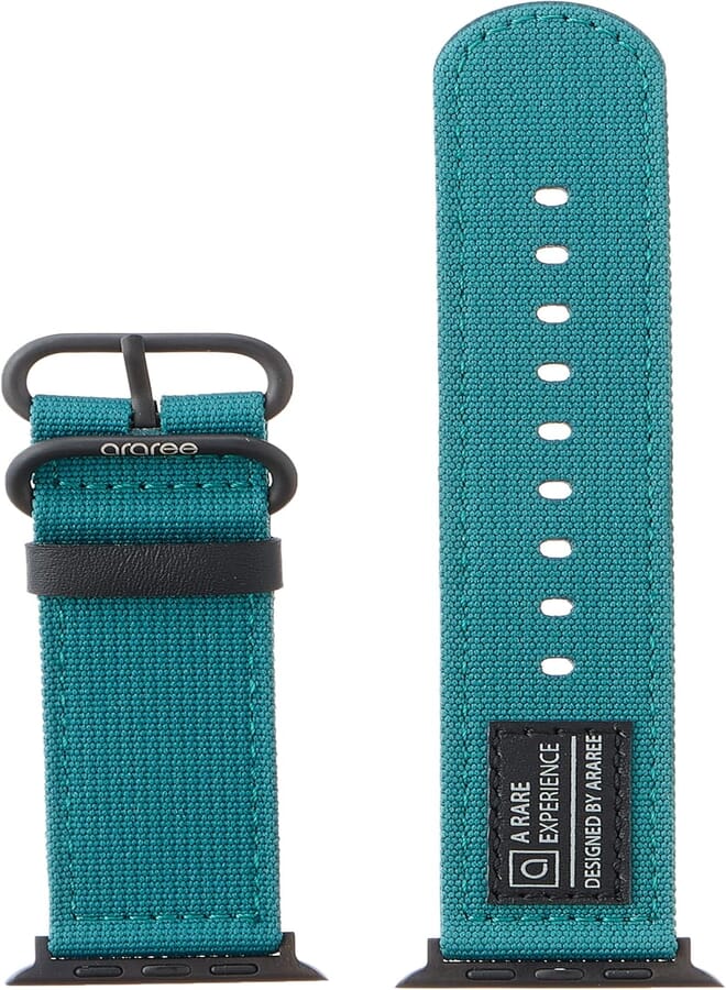 araree Araree AR70-01567C Apple Watch Strap Soft Woven 42/44/45MM Green|1 year manufacturer warranty 
