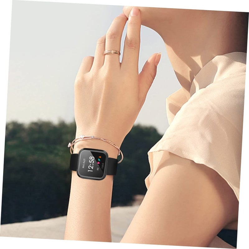 Durable Protective Frame Cover For Anti Drop Watch Case Elegant Design Scratch Resistant TPU Material Black Color For Maximum Protection - Image 3