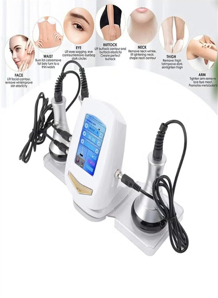جهاز تجويف بالموجات فوق الصوتية 3 في 1، جهاز تشكيل الجسم بتردد 40 كيلو هرتز، أداة تجديد البشرة للعناية المنزلية بالوجه والرقبة والذراع والخصر والفخذين والأرداف - Image 5